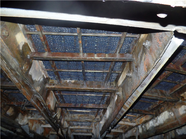 回转式空预器清洗前后