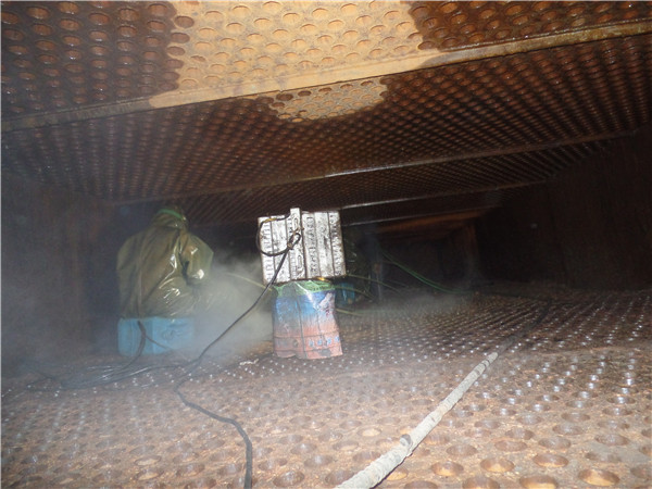 列管空预器清洗前后照片